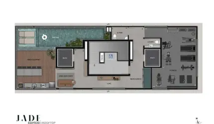 Apartamento à venda no Jade com 1 quarto e 36m²