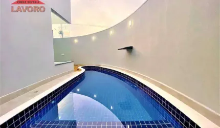 Casa com 3 dormitórios, Jardim Terramérica II, Americana/SP, à venda, 165 m² , 2 vagas, piscina, semi-mobiliada, acabamento de alto padrão