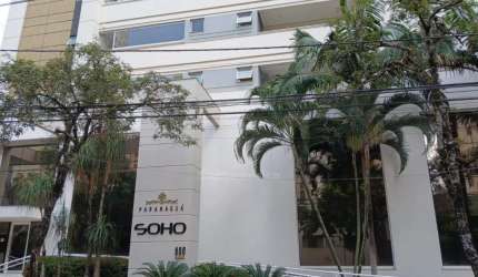 Apartamento mobiliado para alugar no Edifício Soho Paranaguá com 1 suíte - Região Central