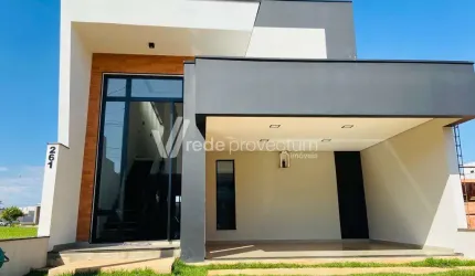 Casa em condomínio fechado com 3 quartos à venda na Avenida Luiz Greco, 600, Vila Monte Alegre, Paulínia, 212 m2 por R$ 1.130.000