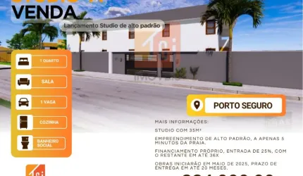 Lançamento Studio de alto padrão, em Porto Seguro/BA
