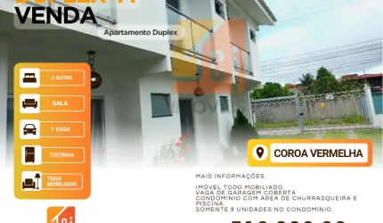 Apartamento Duplex em Coroa Vermelha/BA