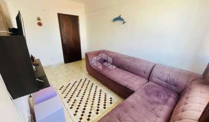 Apartamento a venda na praia grande, no caiçara, com 1 dorm e 1 vaga.