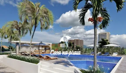 Cobertura espaçosa à venda no bairro do Indaiá em Caraguatatuba, SP - Realize o seu sonho de morar com conforto a poucos passos da praia!
