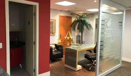 Sala comercial mobiliada à no Edifico Office Tamboré em Alphaville - SP.