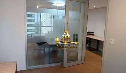 Sala para Locação Semi Mobiliada com 126 m² por R$ 7.728/mês - Edifício Cauaxi Empresarial - Alphaville em Barueri/SP.