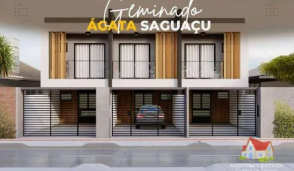 Sobrado Geminado C/03 Quartos Sendo 01 Suite C/Otimo Padrao em Acabamento No Bairro Saguacu!
