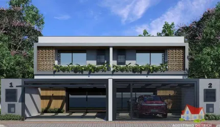 Imperdivel! Sobrados Geminados C/03 Suites Sendo 01 Master+Pergolado C/02 Vagas de Garagem+Piscina No Bairro Sofia !