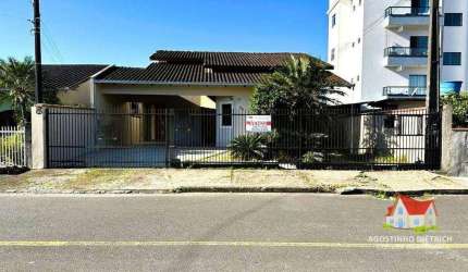 Residencia em Alvenaria Averbada C/laje C/153m2 C/03 Quartos C/Suite + Area de Festa No Bairro Iririu!