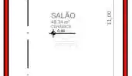 Excelente sala comercial para locação NA CAMPOS SALLES!