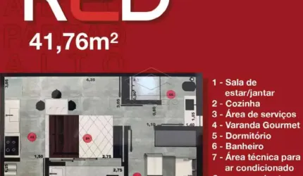 Apartamento Red - 01 dormitório