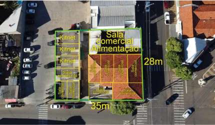 10 salas comerciais e 3 kitnets no centro de PIRATININGA!