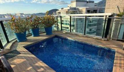 Quatro Paredes vende - Condomínio Península Aquarela , maravilhosa cobertura duplex com 264m2 sendo 3 suites