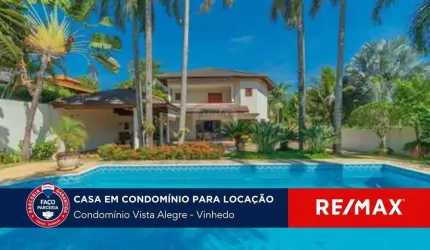 Casa MOBILIADA para locação em condomínio fechado