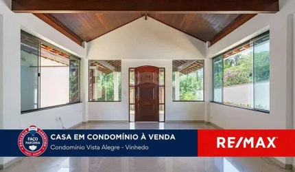 CASA TÉRREA DE CONDOMÍNIO PARA VENDA - CONDOMÍNIO VISTA ALEGRE SEDE - VINHEDO - SP