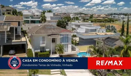Vende-se casa com 4 suítes,  480m²,  Terras de Vinhedo -Vinhedo - SP.