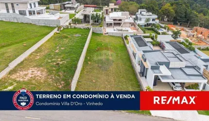 Terreno a venda no condomínio Villa D'oro em Vinhedo