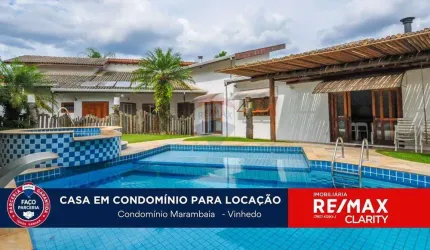 Casa de Condomínio com 3 Quartos e 6 banheiros para Alugar, 334,60 m² por R$ 11.500/Mês