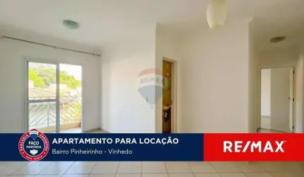Apartamento de 63m2 para locação - Condomínio Parque dos Pinheirinhos, Vinhedo-SP