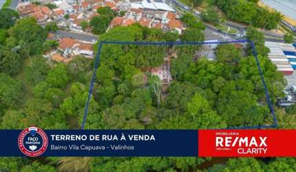 Terreno residencial à venda com 5.630m², por R$ 4.770.000,00, no bairro Capuava, em Valinhos/SP