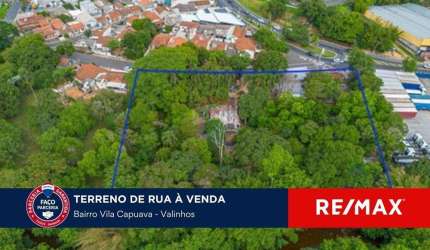 Terreno residencial à venda com 5.630m², por R$ 4.770.000,00, no bairro Capuava, em Valinhos/SP