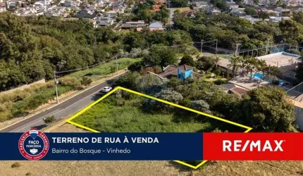 Terreno a venda com 620 m² no bairro do Bosque em Vinhedo-SP