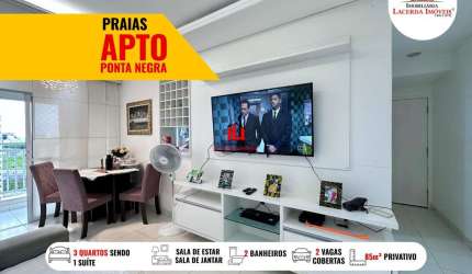 Apartamento para Venda em Manaus, Ponta Negra, 3 dormitórios, 1 suíte, 2 banheiros, 2 vagas
