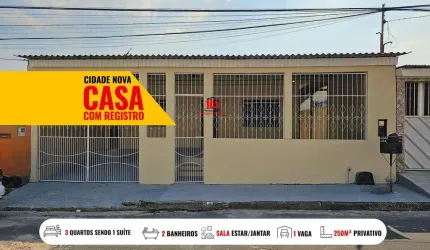 Casa para Venda em Manaus, Cidade Nova, 3 dormitórios, 1 suíte, 2 banheiros