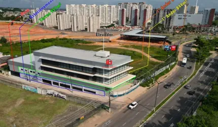 Prédio Comercial para Locação em Manaus, Ponta Negra, 90 vagas