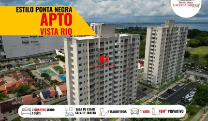 Apartamento para Venda em Manaus, Ponta Negra, 2 dormitórios, 2 suítes, 1 banheiro, 1 vaga