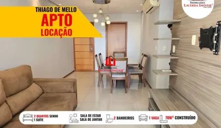 Apartamento para Locação em Manaus, Dom Pedro I, 2 dormitórios, 1 suíte, 2 banheiros, 1 vaga