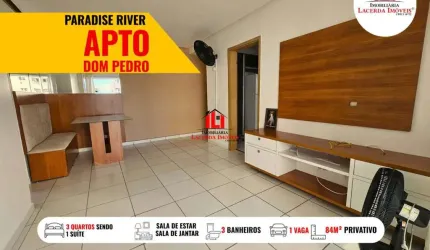 Apartamento para Locação em Manaus, Dom Pedro I, 3 dormitórios, 1 suíte, 3 banheiros, 1 vaga