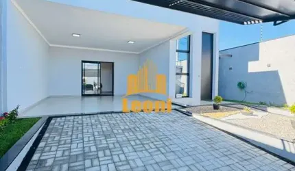 Excelente casa nova 3 quartos sendo 1 suíte + cozinha/ área gourmet + piscina