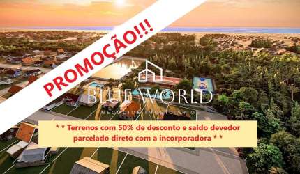 Terreno em condomínio fechado à venda na Rua dos Lagos, s/n, Centro, São Francisco do Sul, 450 m2 por R$ 499.900