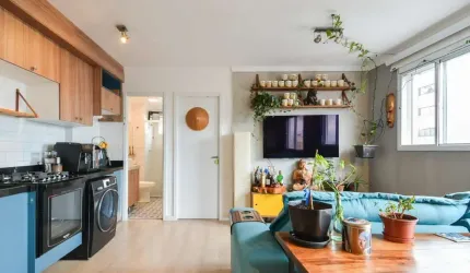 Versátil apartamento tipo para venda com 1 quarto, 36m²