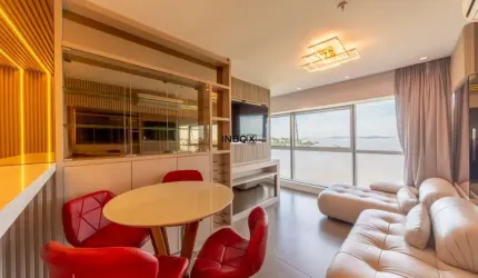 Inbox Cia Imobiliária ALUGA Ótimo apartamento tipo loft, 100% mobiliado e decorado, no Residence Du Lac, no Cristal.