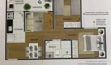 APTOS NOVOS 2 DORMS - 41 A 45M² - BUTANTÃ