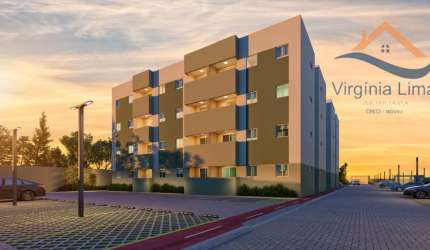 Apartamento excelente com área de lazer completa para venda com 2 quartos em Cruz de Rebouças - Igarassu - PE