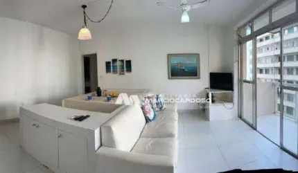 Apartamento com 3 dormitórios, vista para o mar - venda por R$ 650.000 ou aluguel por R$ 6.700/mês - Barra Funda - Guarujá/SP