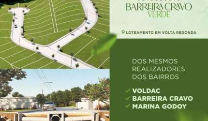 LANÇAMENTO - VENDA DE TERRENO A PARTIR DE 300M² NO LOTEAMENTO BARREIRA CRAVO VERDE NA VOLDAC - L-BC