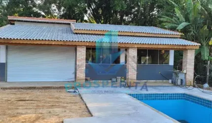 Linda Casa de Campo - EM FINALIZAÇÃO DE CONSTRUÇÃO - Com Piscina em L 7X3 com Prainha 2x2 - Mairinqui/SP
