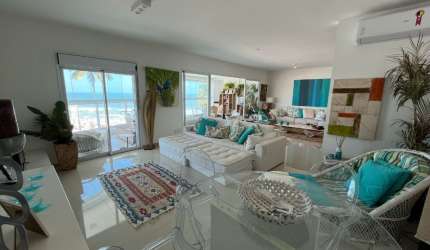 Apartamento Porteira fechada de Alto Padrão Frente ao Mar no Guarujá – 3 Vagas e Lazer Completo