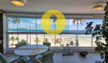 Locação Anual  Apartamento Alto Padrão Frente ao Mar, Mobiliado