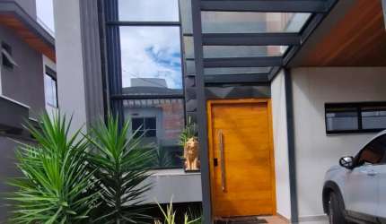 Sobrado com vista livre para o lazer condomínio Reserva Aruanã