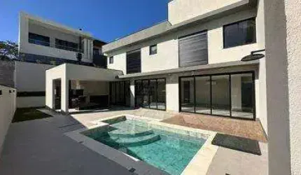 Casa em condomínio fechado com 4 quartos à venda na Rua das Palmas, 1, Alphaville Dom Pedro, Campinas, 390 m2 por R$ 3.500.000