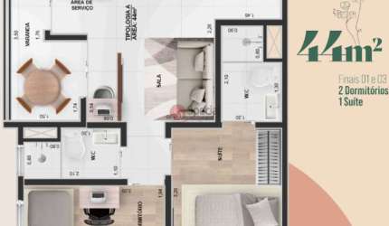 Apartamento de 44 metros na Vila Matilde - Pré Lançamento.