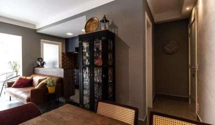 Apartamento 48m² mobiliado e decorado com 1 dormitório e 1 vaga na Bela Vista.