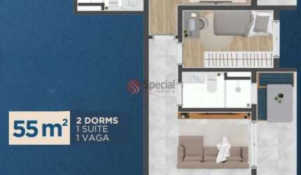 Apartamento de 55 metros na Vila Matilde.
