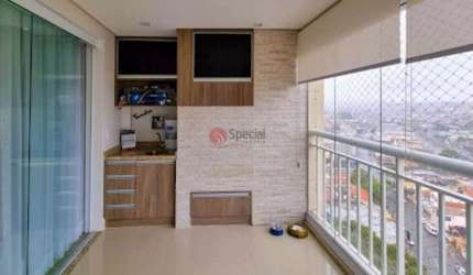 Apartamento com 3 quartos e varanda gourmet na Vila Formosa.
