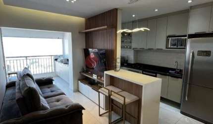Apartamento na Mooca com 2 quartos, varanda gourmet.